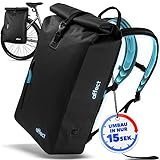 AFFECT - NEU 2in1 Fahrradtasche Rucksack aus Ocean Plastic - 30 Liter - 100% wasserdicht - Fahrradtasche für...